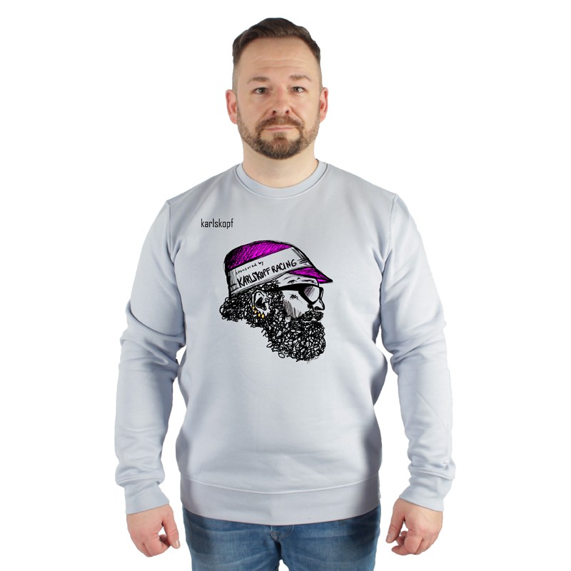 karlskopf-herren-sweater-lavendel-radfahrer