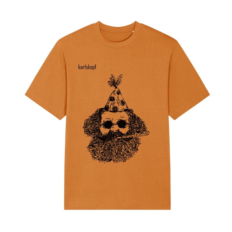 karlskopf-Herren-Tshirt-oversized-Orange-Fasching