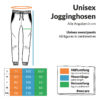 Unisex-Jogginghosen-Groessentabelle