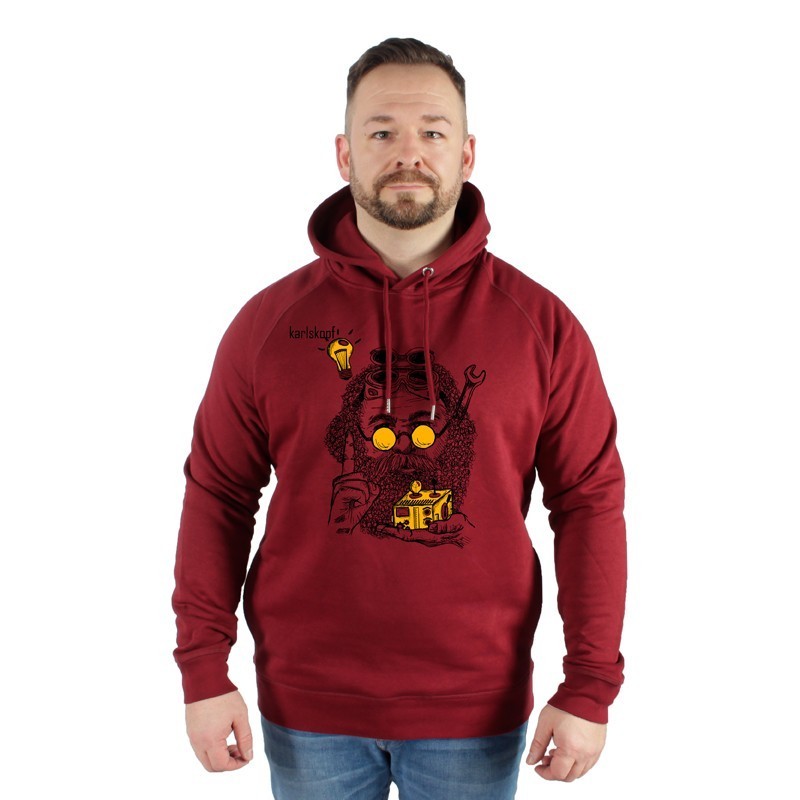 karlskopf-herren-hoodie-burgund-erfinder