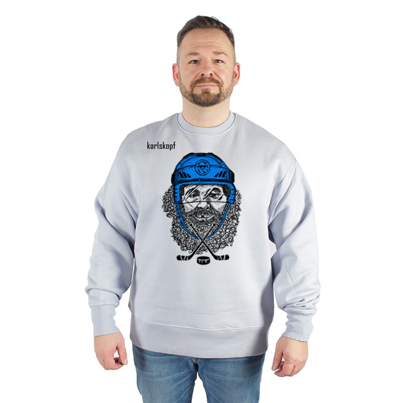 karlskopf-unisex-sweater-oversized-lavendel-eishockeyspieler
